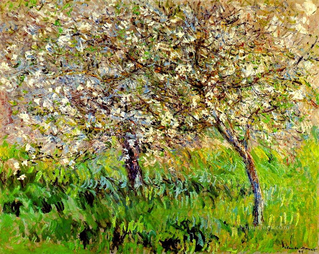 Apple Trees in Bloom at Giverny Claude Monet Impressionism Flowers Oil Paintings